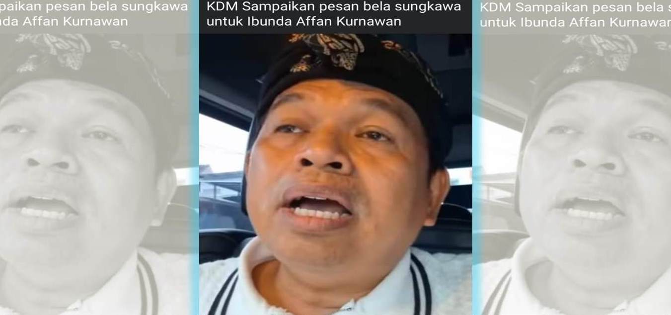 Dedi Mulyadi Gubernur Jawa Barat sampaikan Belasungkawa Untuk Keluarga Affan