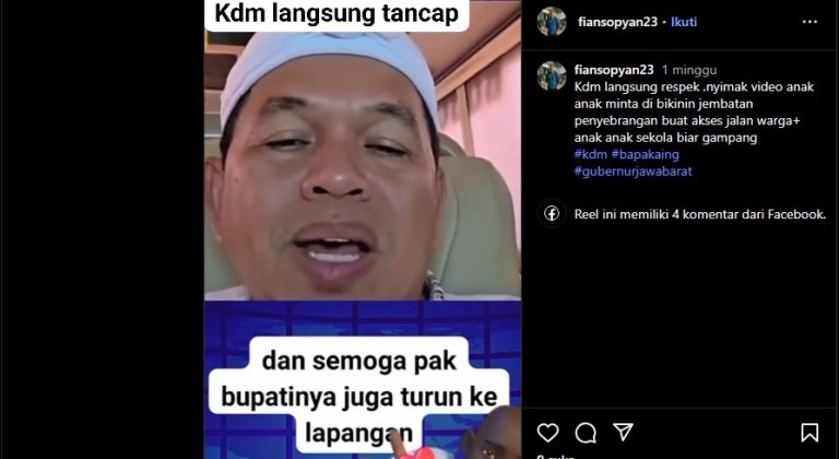 KDM TANGGAPI ANAK SAAT MINTA DIBUATKAN JEMBATAN