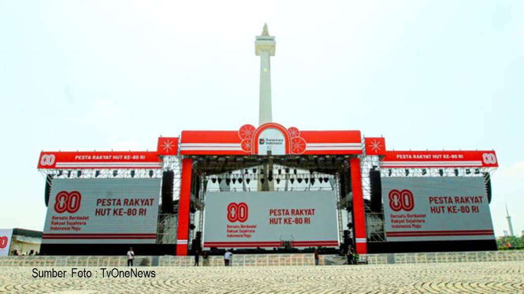 Semarak PESTA RAKYAT MONAS di HUT Kemerdekaan RI ke 80 Tahun