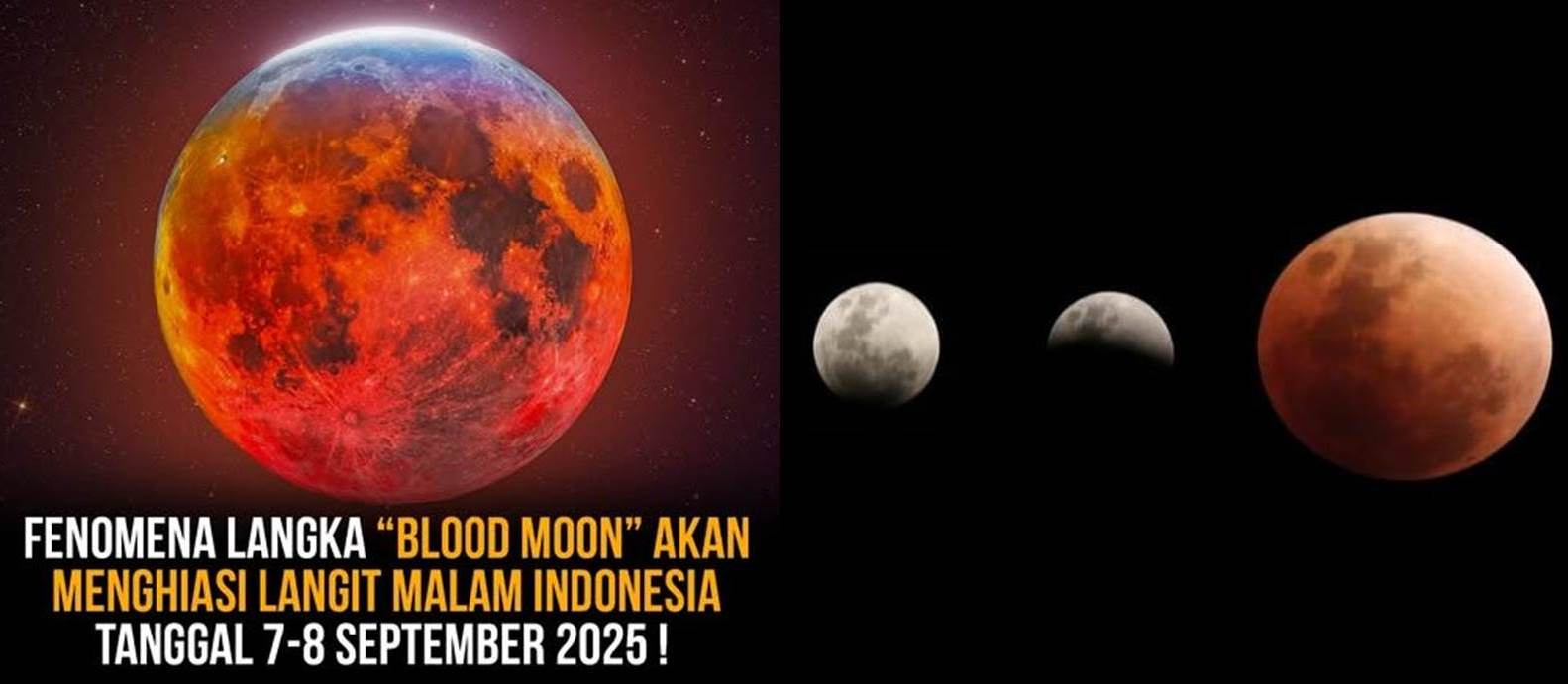 Blood Moon Hiasi Langit Indonesia Di 7 – 8 September 2025
