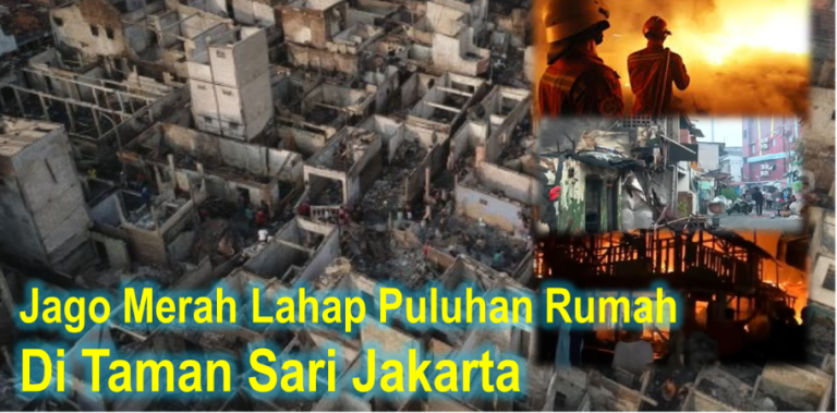 Jago Merah Lahap Puluhan Rumah di Taman Sari Jakarta