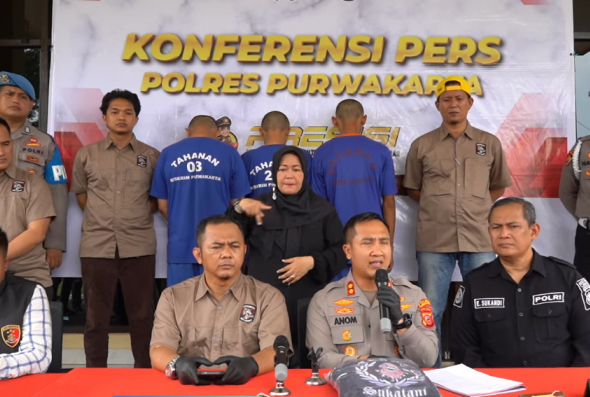 Konferensi Pers Kapolres Purwakarta