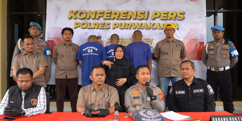 Konferensi Pers Kapolres Purwakarta