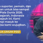 Permohonan Maaf Ketua PSSI Atas Gagalnya Tim Nas Sepak Bola Masuk Piala Dunia