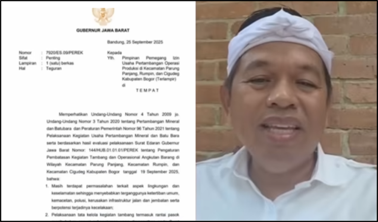 SURAT PENUTUPAN TAMBANG DI BOGOR