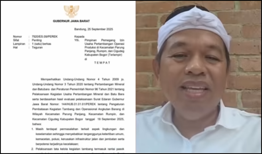 SURAT PENUTUPAN TAMBANG DI BOGOR
