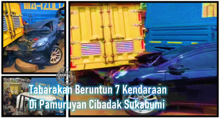 Tabrakan Beruntun 7 Kendaraan Di Pamuruyan Cibadak Sukabumi 07102025