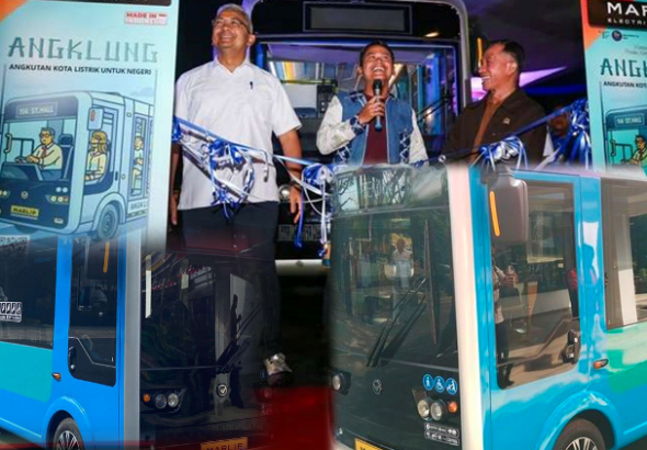 Uji Coba Angklung - Angkot Listrik Kota Bandung