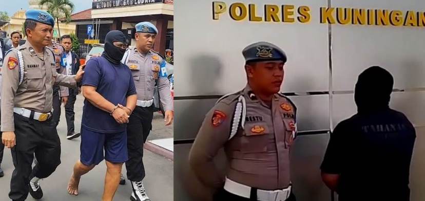 Tersangka Korupsi Dana Desa Mancagar Kuningan-