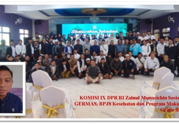 KOMISI IX DPR RI Zainul Munasichin Sosialisasikan GERMAS, BPJS Kesehatan dan Program Makan Bergizi Gratis di Cicurug